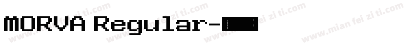 MORVA Regular字体转换